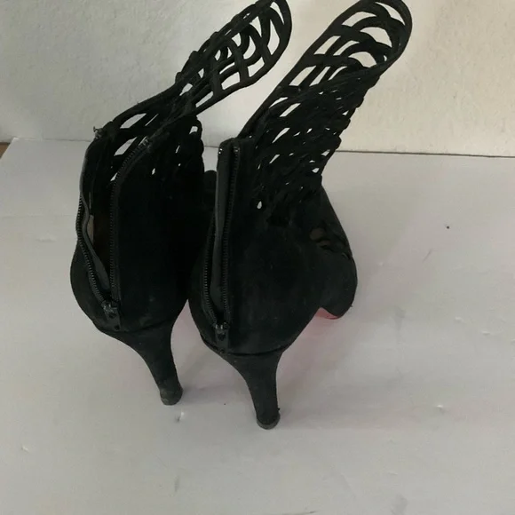 Womens Christian Louboutin suede booties size 37.5 - Picture 4 of 4